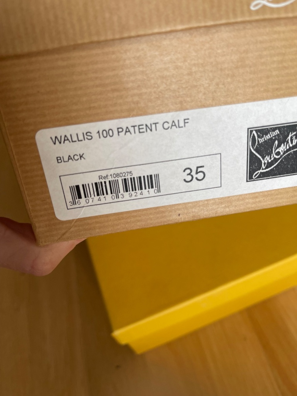 Christian Louboutin Wallis 100 Patent Calf Pumps, NEVER WORN, size US 5, EU 35 - Picture 6 of 16